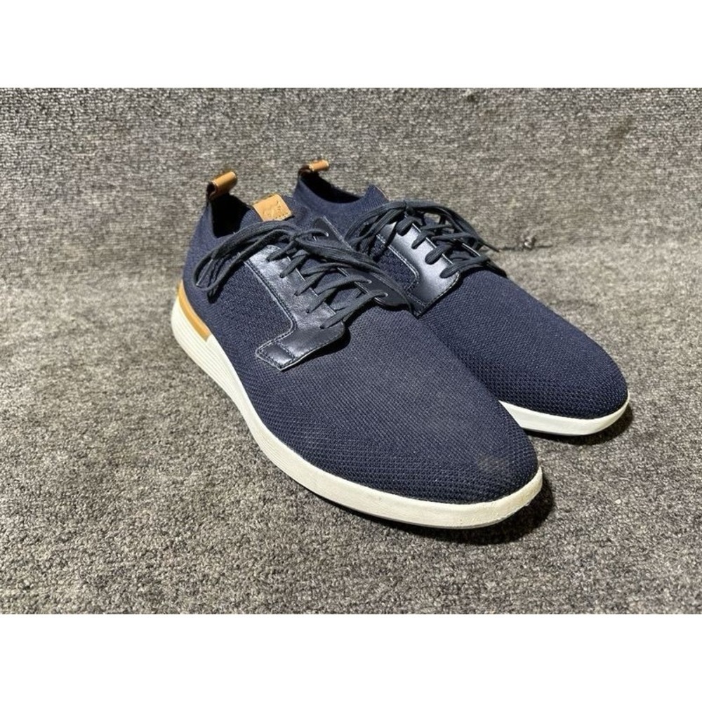 Wolf & Shepherd SwiftKnit Derby Men's Size 10 Navy Casual‎ Shoes Lace Up Walking